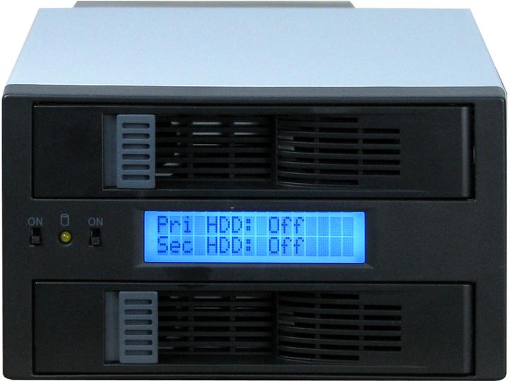 Intertech CobaNitrox Sub-Raid SB-C 102 - Internal RAID enclosure with LCD display, fan - 2