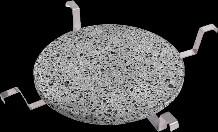 Actual product image BBQ Master Lava Stone Round with Holder XXL Pro