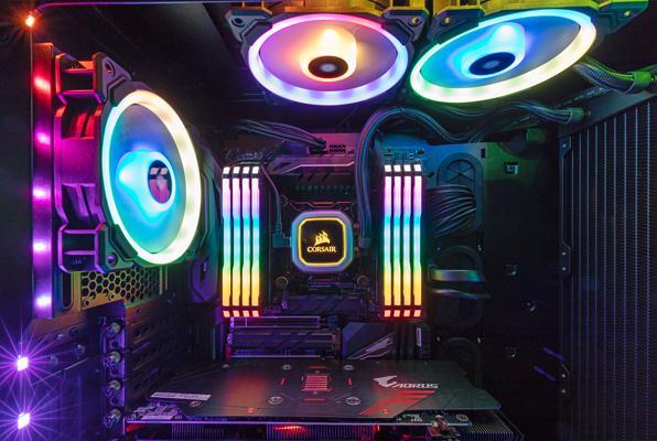 Actual product image Corsair Vengeance RGB Pro (8 x 32GB, 3200 MHz, DDR4-RAM, DIMM)
