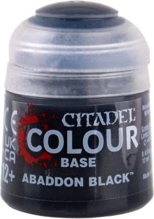 Produktbild Games Workshop Base - black abaddon (Kunststoff)