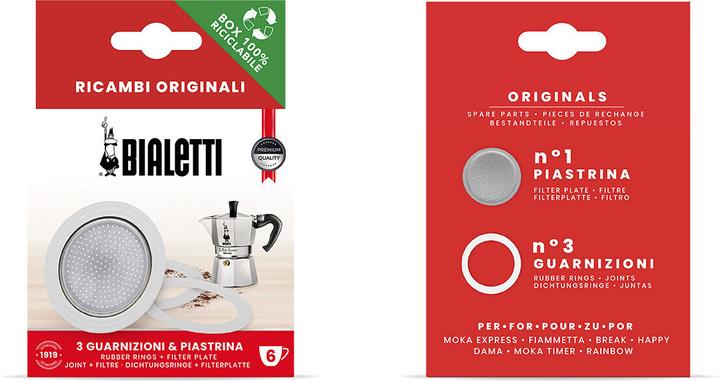 Produktbild Bialetti Dichtungsring & Filterplatte ( 6 Tassen )