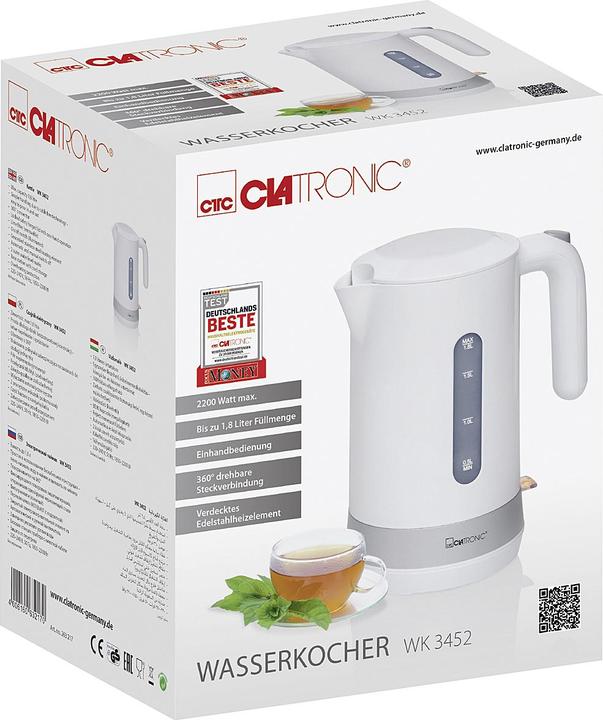 Immagine prodotto Clatronic Bollitore elettrico senza fili WK 3452 (1.80 l)
