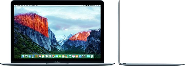 Image du produit Apple MacBook gris sidéral (12", Intel Core M3, 8 Go, 256 Go, CH)
