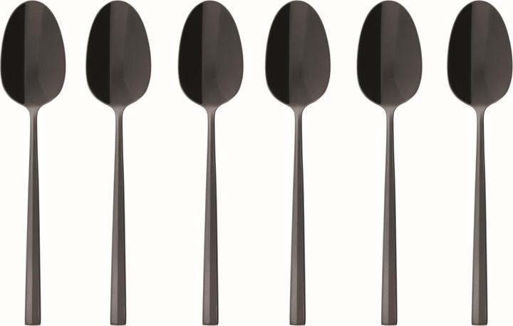 Sambonet Espresso Spoon Rock 6 pezzi, Nero (6 Pezzo/i, Misurini)