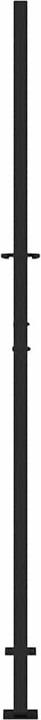 Actual product image VidaXL Garden gate black 105x205 cm steel flame design fence gate outdoor gate