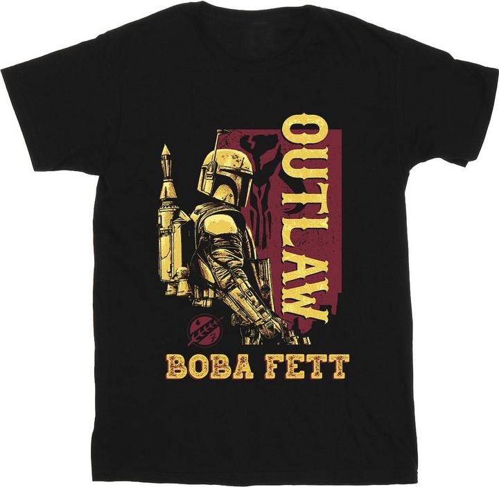 Immagine prodotto Star Wars The Book Of Boba Fett Distressed Outlaw Maglietta Uomo (M)