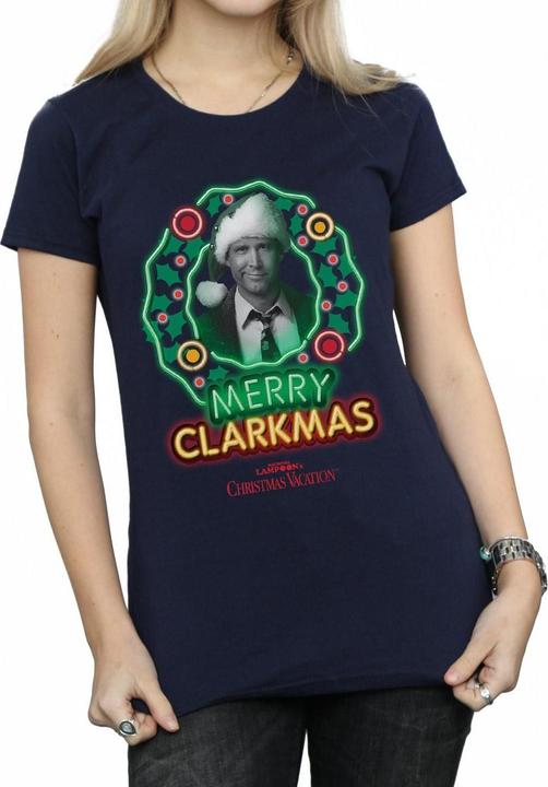 Immagine prodotto National Lampoon´s Vacation Maglietta in cotone Greyscale Clarkmas Donna/Ladies (L)
