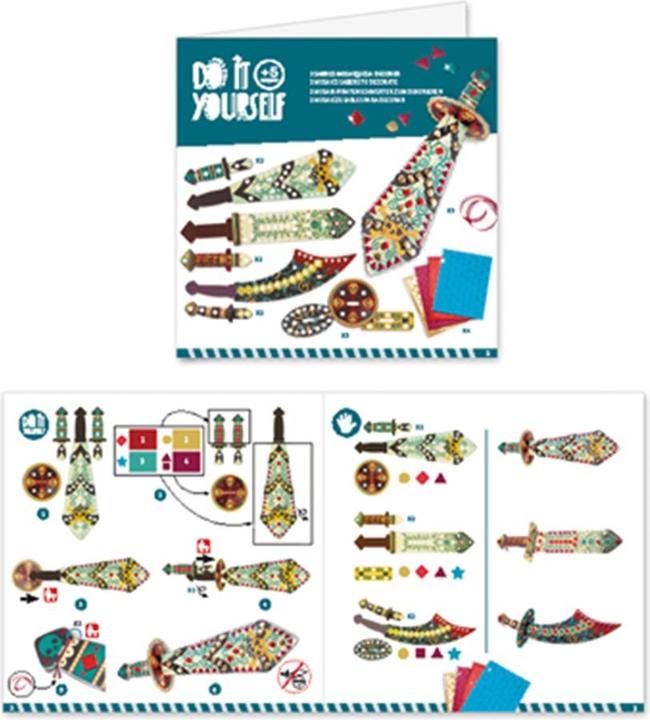 Image du produit Djeco Épée pirate en mosaïque à faire soi-même