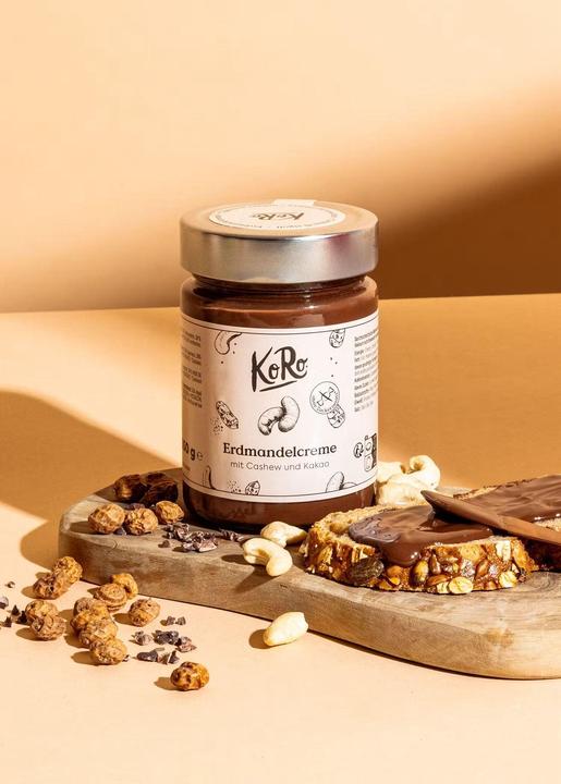 Produktbild KoRo Erdmandel-Cashewcreme mit Kakaopulver (350 g)