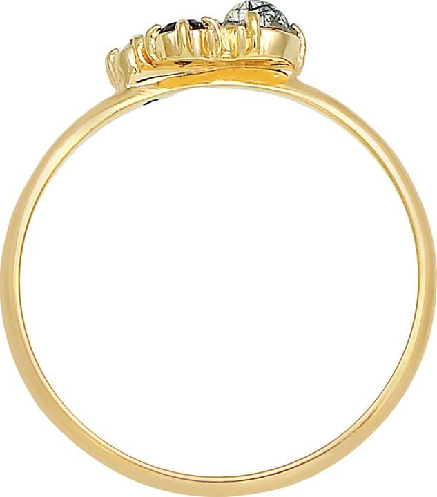 Produktbild Elli DIAMONDS Ring Diamant (0.03 ct.) Topas Turmalin 375er Gelbgold (52, 375/9 K Gold)