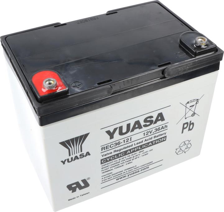 Actual product image Fiamm FGC23505 Cyclic lead battery with M5 recessed screw terminal 12V, 35000mAh (12 V, 35 Ah)