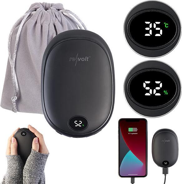 Produktbild Revolt 2in1-USB-Powerbank & 2-Stufen-Handwärmer