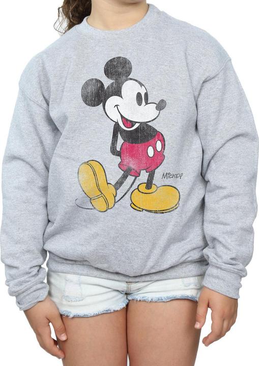 Actual product image Disney Girls Classic Kick Mickey Mouse Sweatshirt (152, 158)