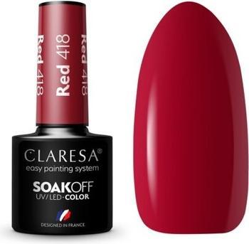 Claresa 418 RED UV Nagellack 5ml (418 RED UV, Farblack)