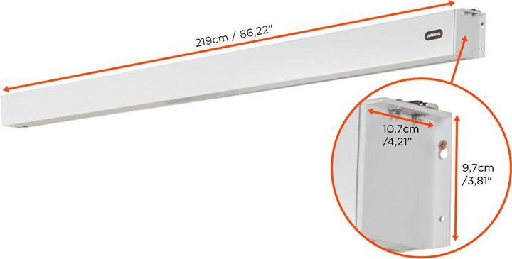 Actual product image Celexon Motor screen Battery V2.0 Motor Pro Plus 200x113 cm 16:9 (90.35", 16:9)