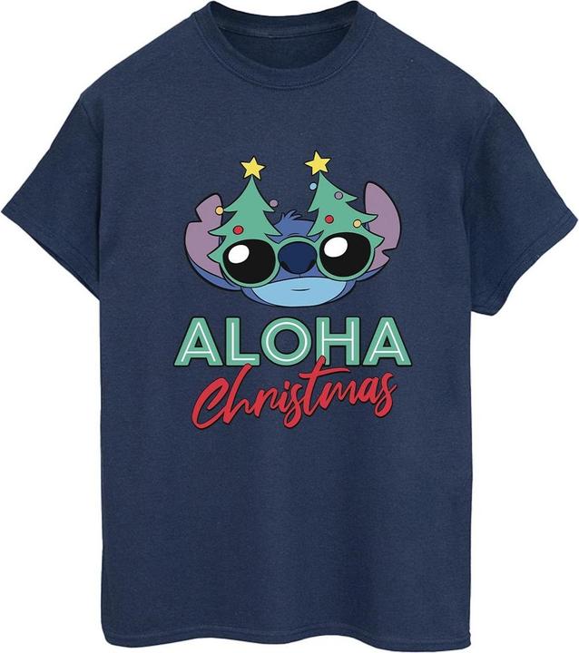 Immagine prodotto Disney Lilo And Stitch Christmas Tree Shades Maglietta Ampia Donna (L)
