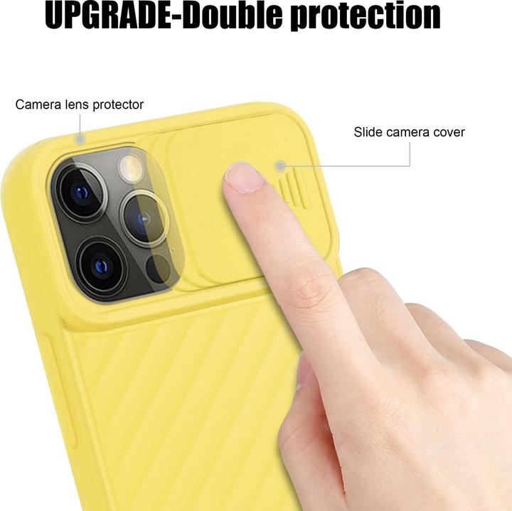 Immagine prodotto Cadorabo Cover in TPU con protezione della fotocamera (Apple iPhone 13 Pro Max)