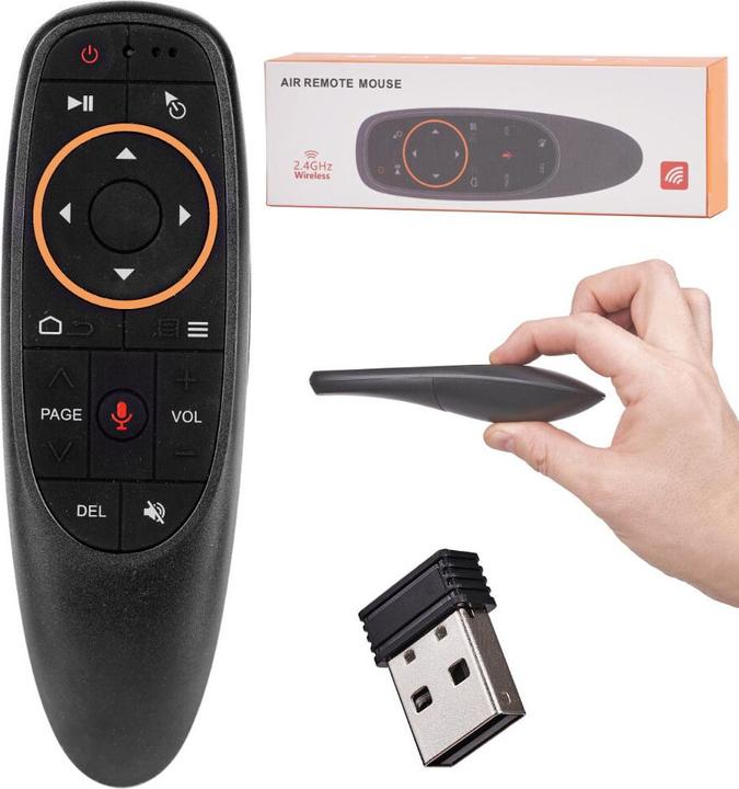 Ikonka Telecomando Air Mouse G10 Smart TV Box Microfono X9 (Telecomando specifico per il dispositivo, Bluetooth)