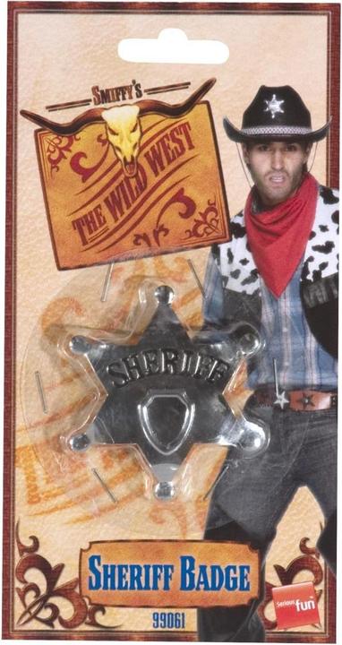 Actual product image Smiffys Sheriff star to stick on 6,5cm