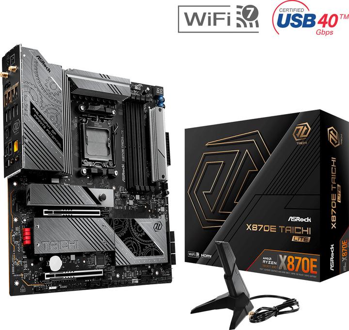 Actual product image AsRock X870E Taichi Lite AM5 (AM5, AMD X870E, E-ATX)