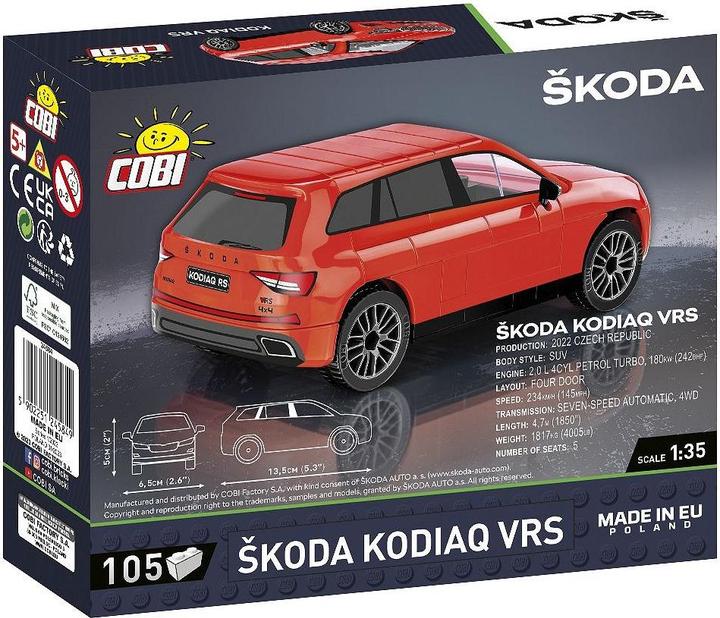 Immagine prodotto Cobi Škoda Kodiaq VRS, modello, 105 pezzi, da 5 anni