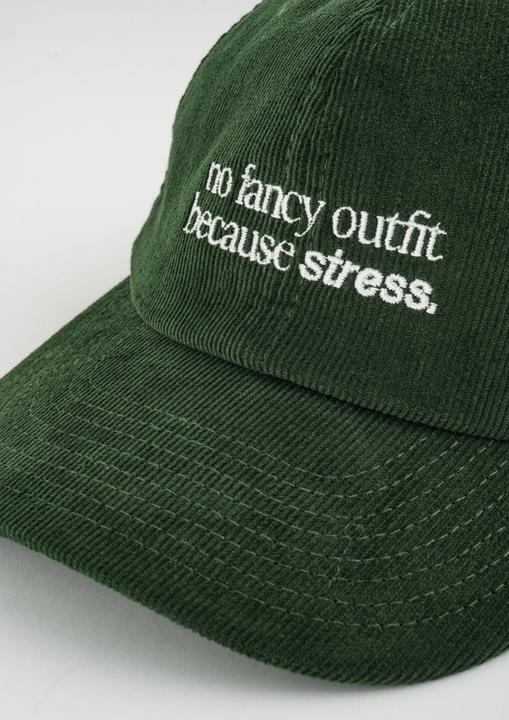Immagine prodotto Plakativ «No Fancy Outfit» Courdroy Cap Olive