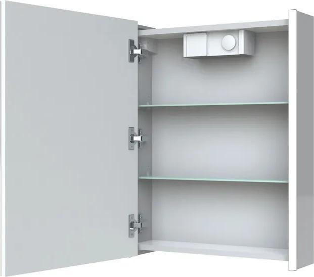 Immagine prodotto Allibert Stella Toilettenschrank mit Beleuchtung 50 cm Ute Glossy White Belgian Sockel