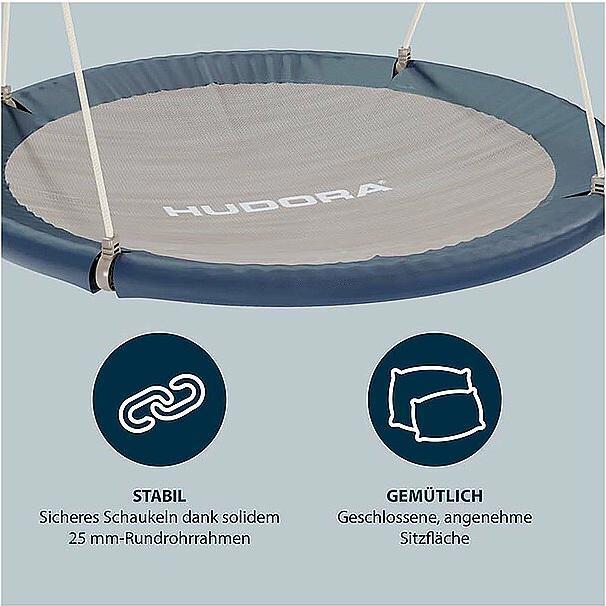 Productafbeelding Hudora Nest Swing Lounge 90 - Middernacht
