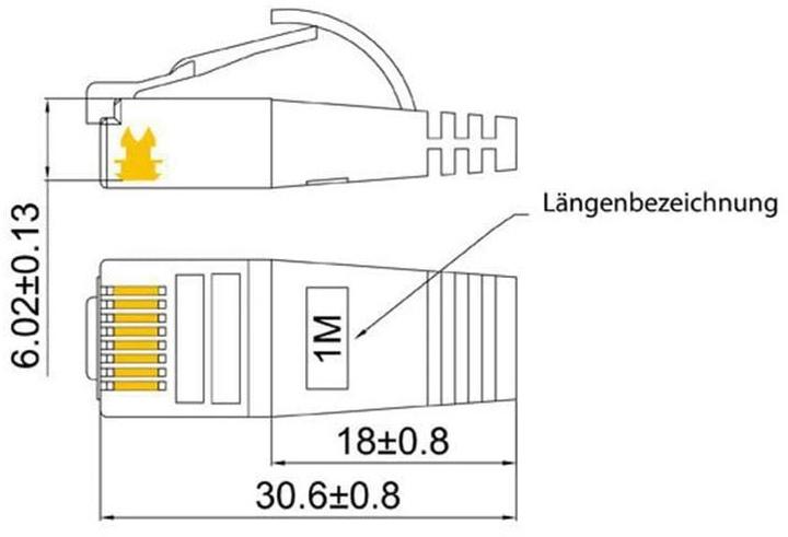 Image du produit Wirewin Câble de réseau (STP, CAT6, 0.75 m)