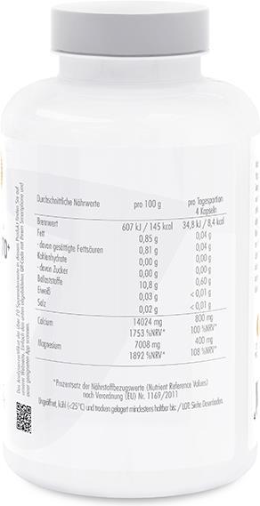 Nährwerte und Zutaten ProFuel Zellstoff CaMg70+ (180 Caps) (180 Stück, Kapseln)