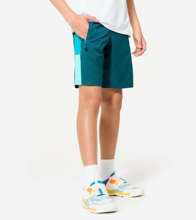 Decathlon Shorts Sporthose Kinder atmungsaktiv - grün/türkis