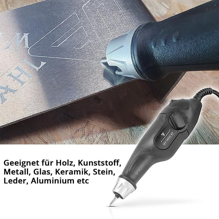 Actual product image Stahlwerk Engraving machine GM-3600 ST with 24 W electric engraver Engraving pen