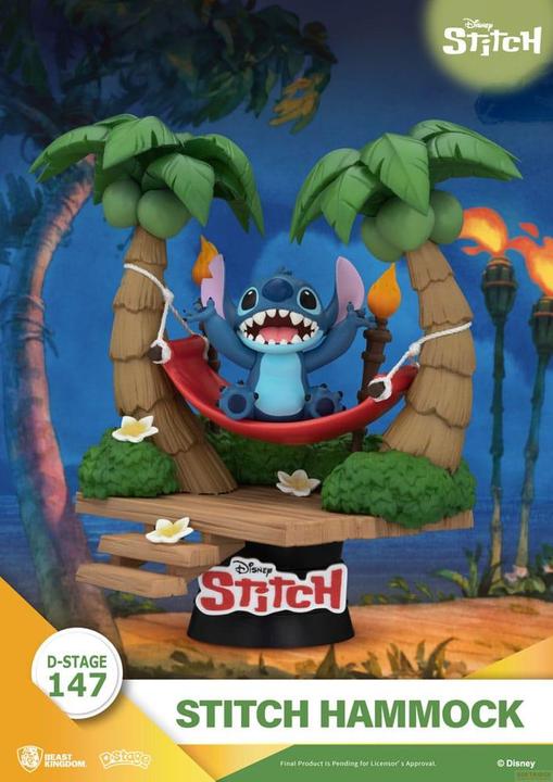 Image du produit Beast Kingdom Lilo & Stitch D-Stage PVC Diorama Stitch Hammock 13 cm