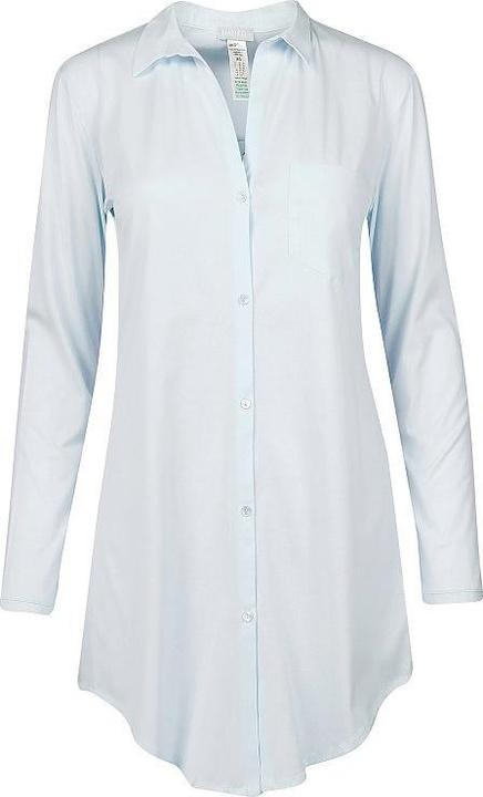 Image du produit Hanro Chemise de nuit Cotton Deluxe - longueur 90 cm - manches longues (M)