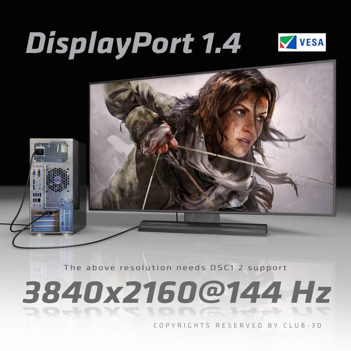 Actual product image Club 3D DisplayPort — DisplayPort (4 m, DisplayPort)