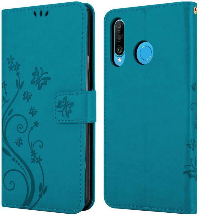 Actual product image Cadorabo Flower Book Cover (Huawei P30 Lite)