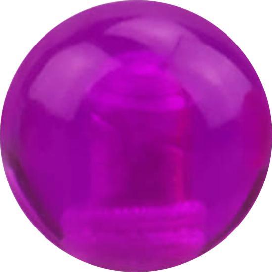 Produktbild Star Piercing Kugel violett transparent (ohne Messing, Acryl)