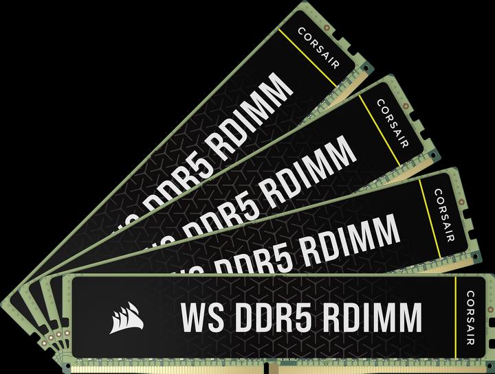 Produktbild Corsair DDR5, 5600MT/s 128GB 4x32GB RDIMM, Hynix Die, Dual Rank, 40-40-40-77, Intel XMP 3.0, WS DDR5 RDIMM (4 x 32GB, 5600 MHz, DDR5-RAM, R-DIMM)