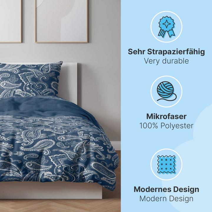 Immagine prodotto Etérea Vita da Paisley (Copripiumino, 155x220 cm + 80x80 cm)