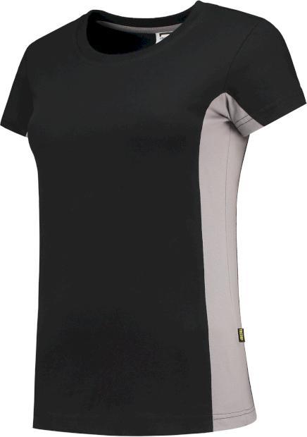 Produktbild Tricorp 102003BlackGreyL T-Shirt Bicolor Dames (L)