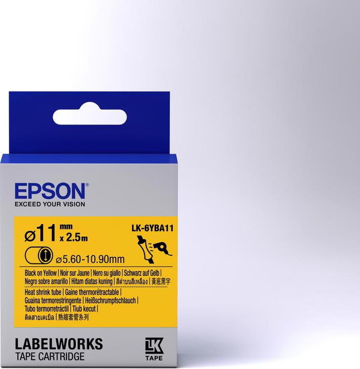 Actual product image Epson LABEL CASSETTE LK-6YBA11 (1 x)