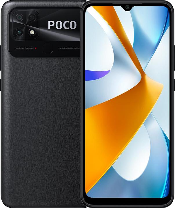 Actual product image Xiaomi Poco C40 (64 GB, Power Black, 6.71", Dual SIM, 13 Mpx, 4G)
