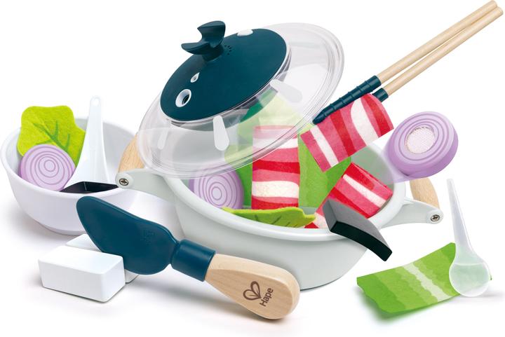Actual product image Hape Chinese fondue pot with accessories