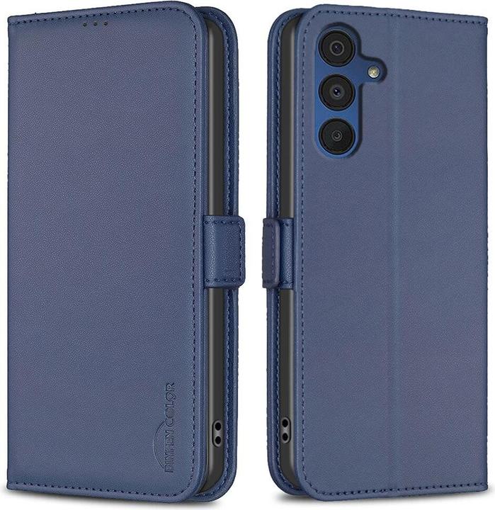 Binfen Color Galaxy A15 - BINFEN Flip Case Hülle blau (Samsung Galaxy A15)