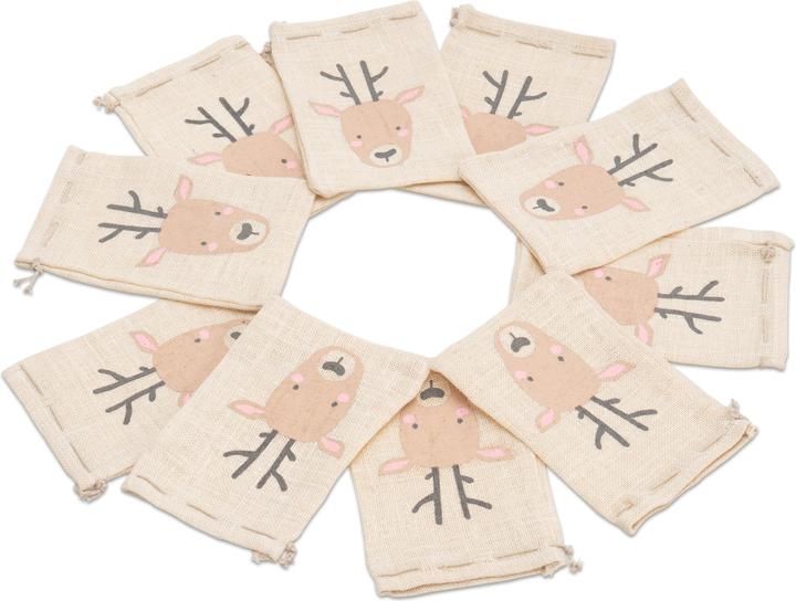 Immagine prodotto Folia 10 sacchetti Babbo Natale renna piccola (Borsa da regalo, 10 x)