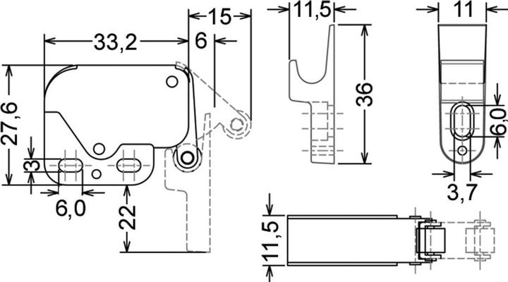 Produktbild OK-Line Druckrollschnäpper Mini-Latch