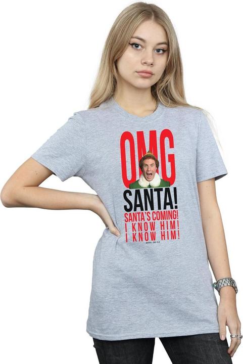 Produktbild Elf OMG Santa I Know Him TShirt (L)