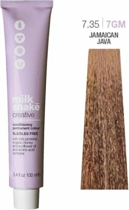 Actual product image Milk_Shake Creative Conditioning Permanent Colour 100ml 7.35/7GM Golden Mahogany Medium Blonde (7.35, 7GM Golden Mahogany Medium Blonde)