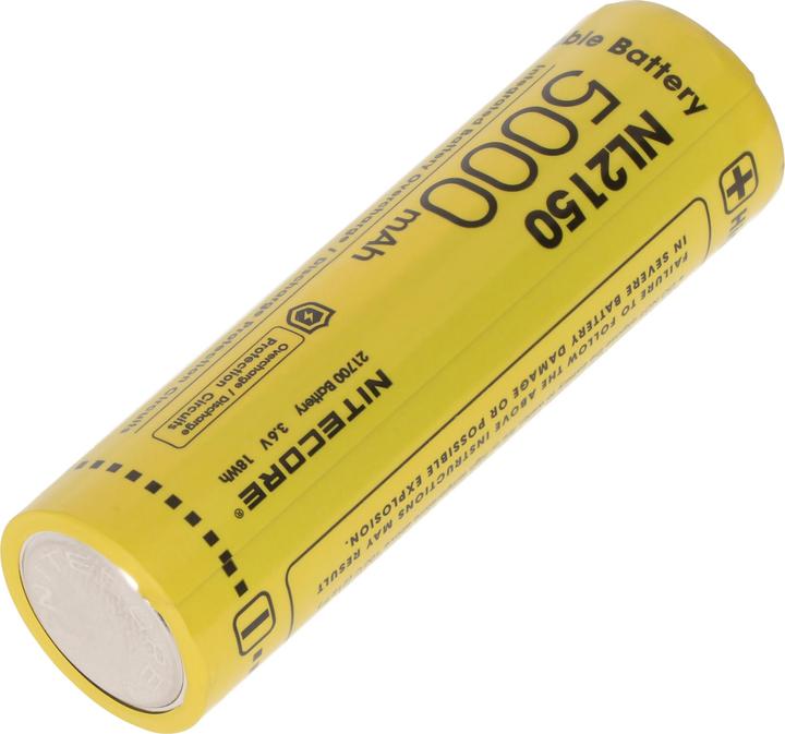Actual product image Nitecore Li-Ion battery type 21700 - 5000mAh - NL2150
