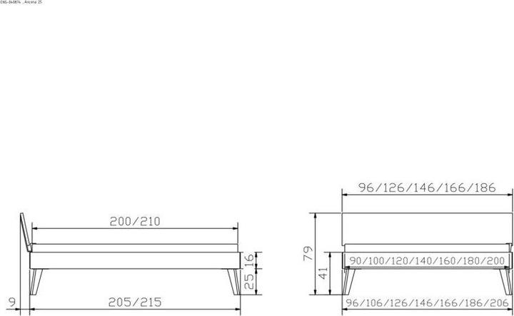 Image du produit Hasena Ancona 25 (90 x 210 cm)